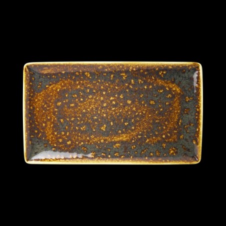 Talerz prostokatny 33x19 cm Vesuvius Amber Steelite