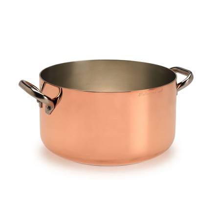 Garnek TINNED COPPER Ø24, 14 cm, 5,6 l, na indukcję