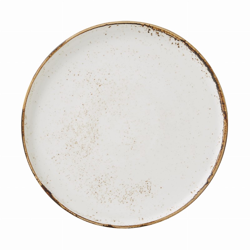 CRAFT WHITE Steelite  biały talerz z wysokim rantem 28,5 cm sztaplowany
